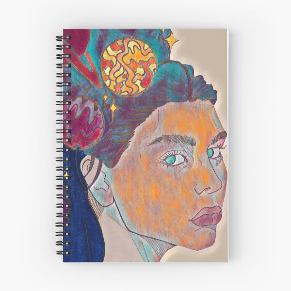 Item preview, Sacred Starry Universe In Her Cosmic Head |Orange| DEMONSIZED designed and sold by Demonsized.