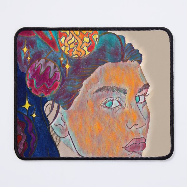 Item preview, Sacred Starry Universe In Her Cosmic Head |Orange| DEMONSIZED designed and sold by Demonsized.