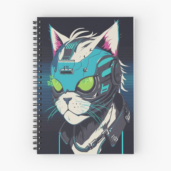 Item preview, Cyberpunk cat - Street Bandit | "Cybercat Chronicles" collection designed and sold by RESToRAPTOR.