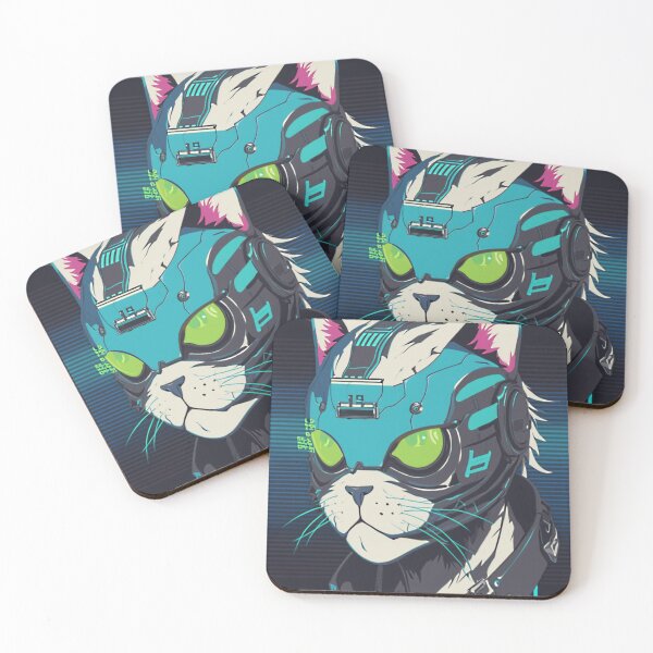 Item preview, Cyberpunk cat - Street Bandit | "Cybercat Chronicles" collection designed and sold by RESToRAPTOR.