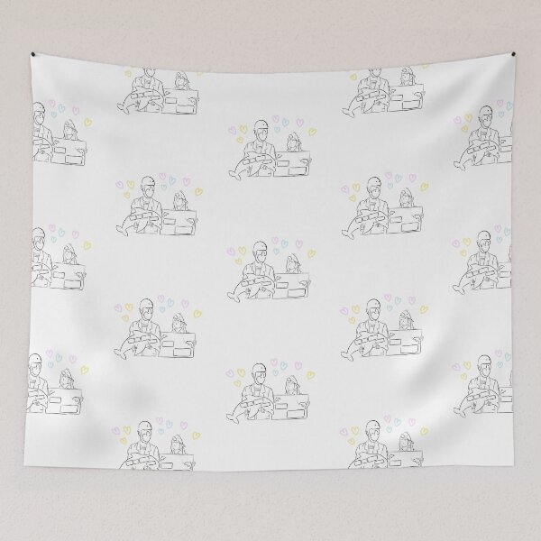 Item preview, Woo Yong Woo & Lee Jun Ho  Dating heart background designed and sold by paintingtour.