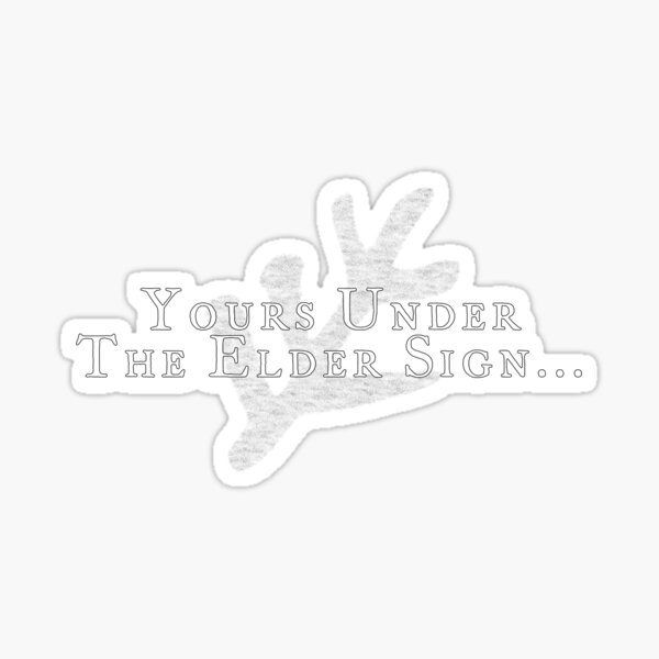 Item preview, Yours Under The Elder Sign designed and sold by EldAntiques.