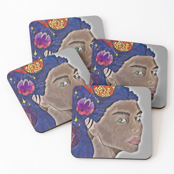 Item preview, Sacred Starry Universe In Her Cosmic Head |Earth tunes| DEMONSIZED designed and sold by Demonsized.