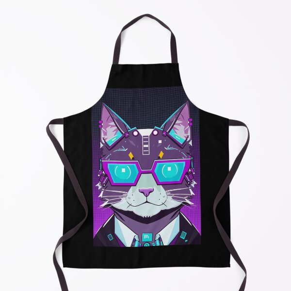 Item preview, Cyberpunk cat - Corporate | "Cybercat Chronicles" collection designed and sold by RESToRAPTOR.