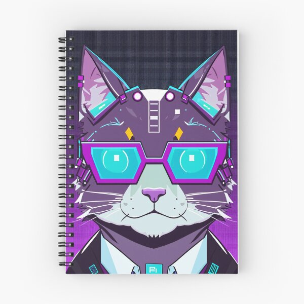 Item preview, Cyberpunk cat - Corporate | "Cybercat Chronicles" collection designed and sold by RESToRAPTOR.