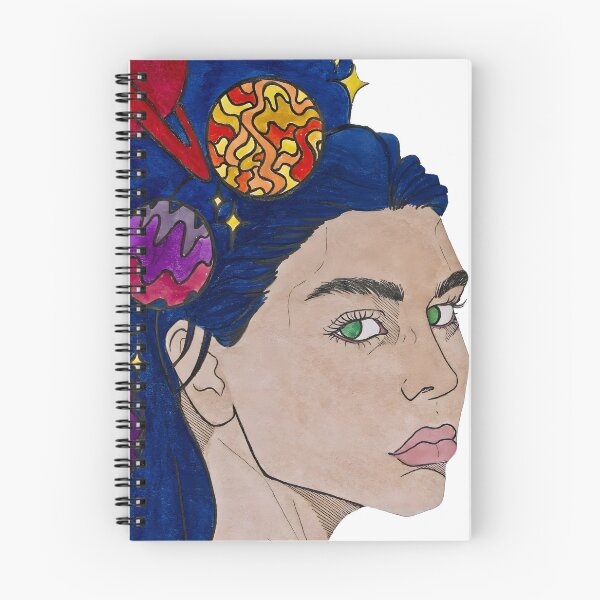 Item preview, Sacred Starry Universe In Her Cosmic Head |Original| DEMONSIZED designed and sold by Demonsized.