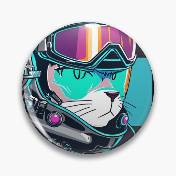 Item preview, Cyberpunk cat - Pilot | "Cybercat Chronicles" collection designed and sold by RESToRAPTOR.