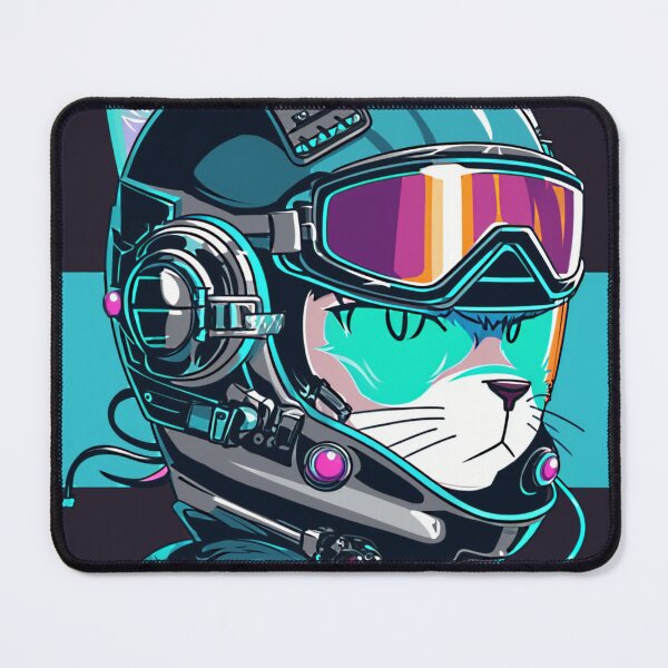 Item preview, Cyberpunk cat - Pilot | "Cybercat Chronicles" collection designed and sold by RESToRAPTOR.