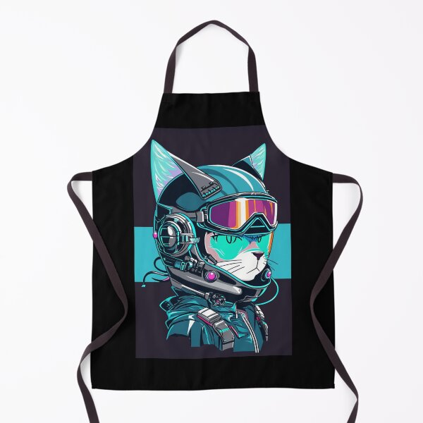 Item preview, Cyberpunk cat - Pilot | "Cybercat Chronicles" collection designed and sold by RESToRAPTOR.