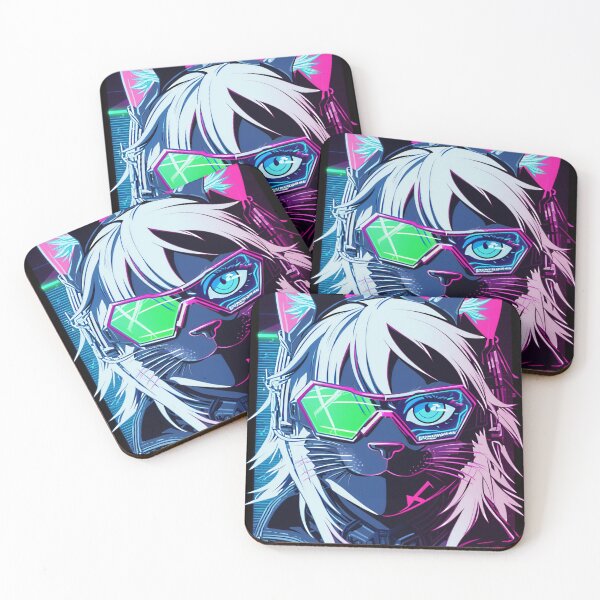 Item preview, Cyberpunk cat - Scavenger | "Cybercat Chronicles" collection designed and sold by RESToRAPTOR.