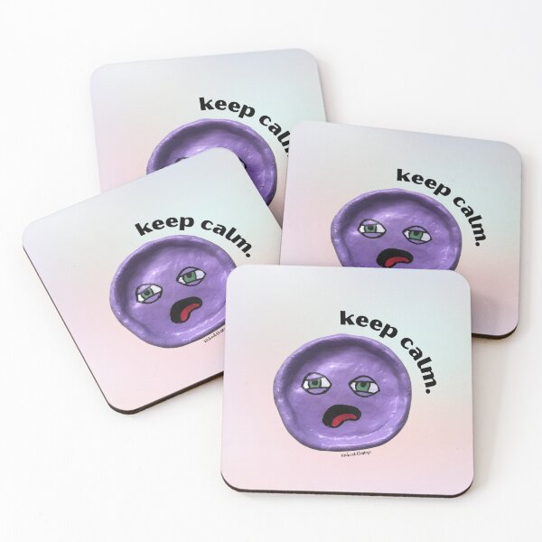 Item preview, Keep Calm Purple Blob Dude, Aesthetic Pastel | lilsboobthangs designed and sold by lilsboobthangs.