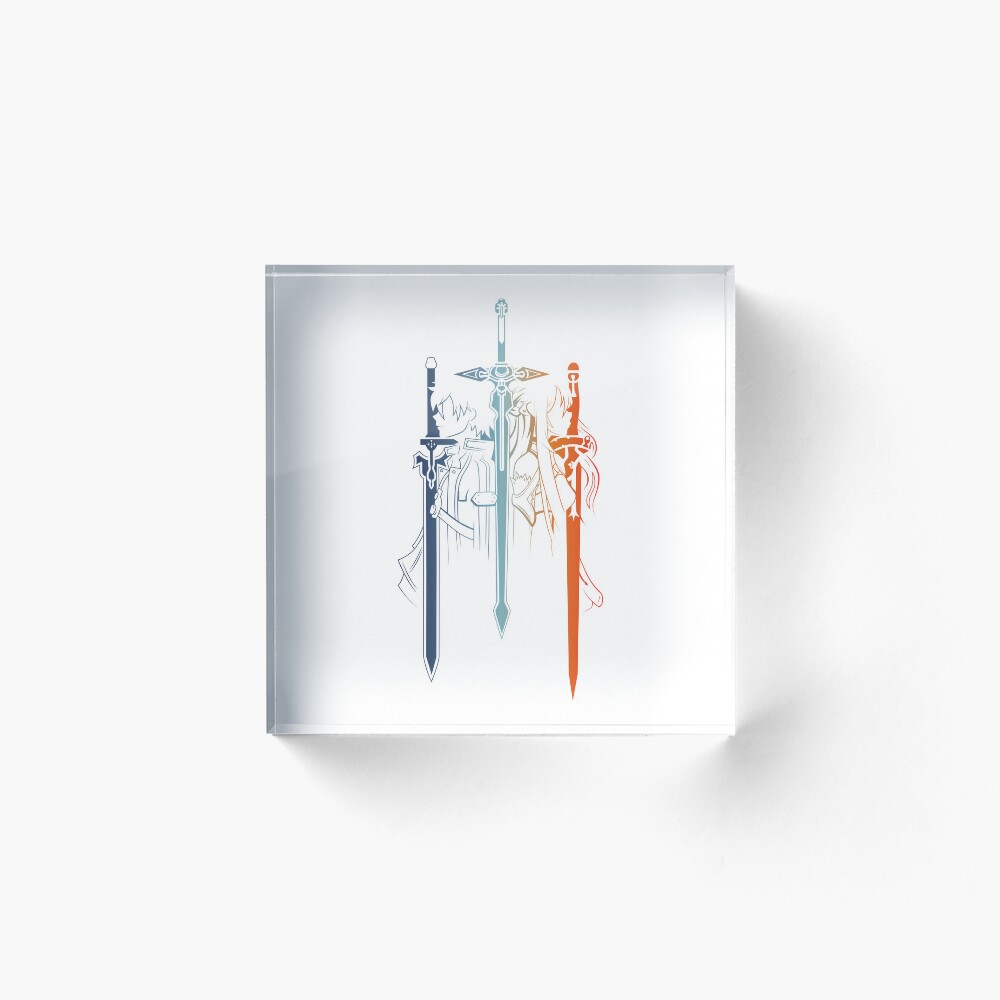 Kirito and Asuna SAO Art Board Print