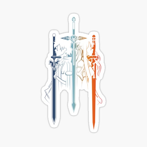 Kirito and Asuna SAO Sticker