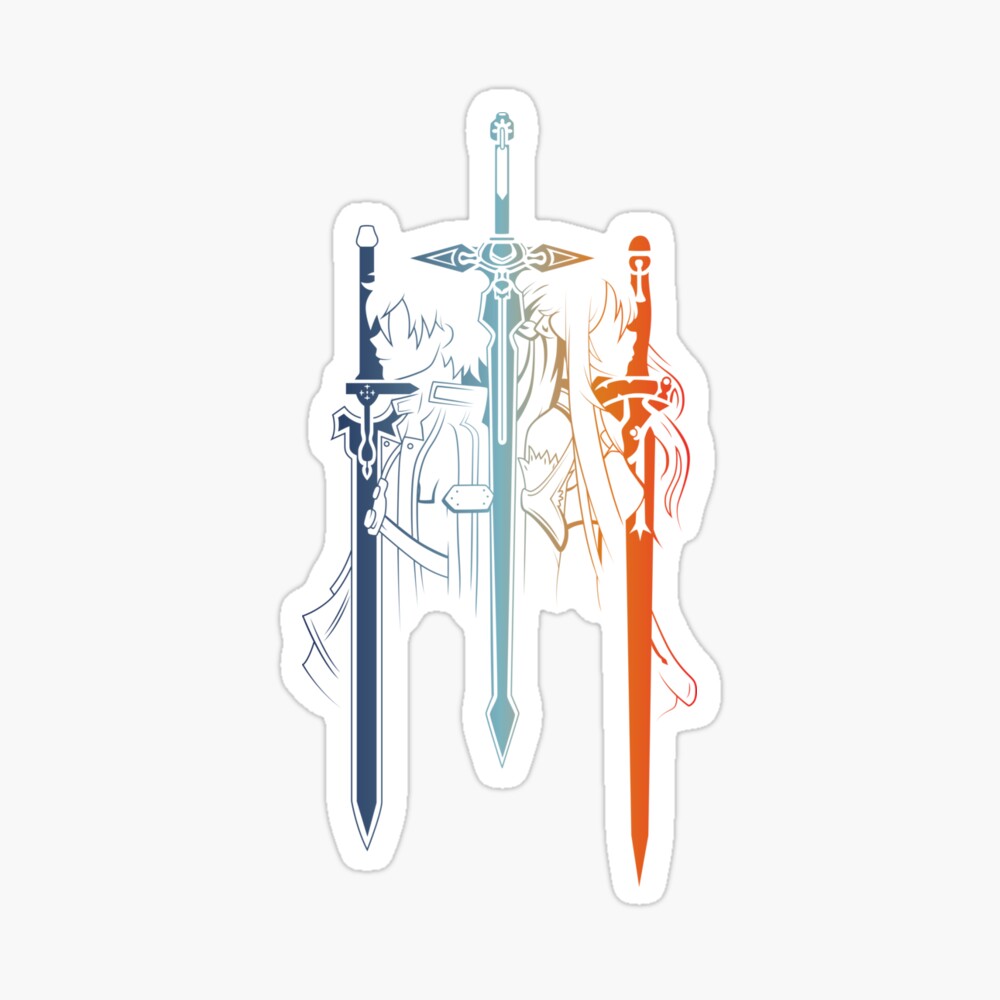 Kirito and Asuna SAO Art Board Print