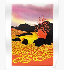 Ken Price Volcano Artwork Poster