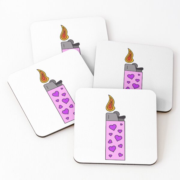 Item preview, Pink Lighter with Purple Hearts designed and sold by rkenefick33.
