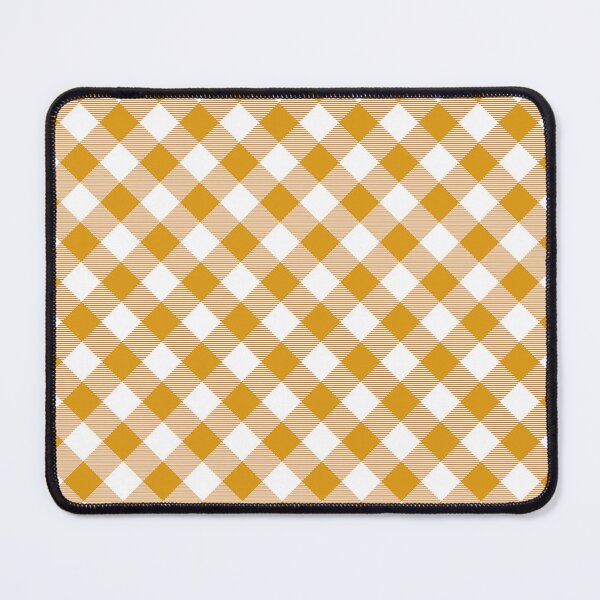 Item preview, Mustard Yellow Diagonal Buffalo Plaid Buffalo Check,Buffalo check pattern,buffalo plaid flannel,Minimal, designed and sold by Tamas Das.