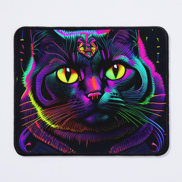 Item preview, #F101: Colorful Neon Cat Sketch designed and sold by FarStarL33.