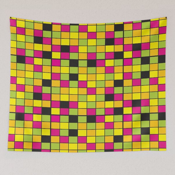 Item preview, Bright Neon Colored Squares Pattern designed and sold by ValeriesGallery.