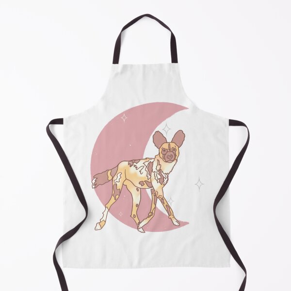 Item preview, African Painted Dog Crescent - Rose designed and sold by bellamousse design co.