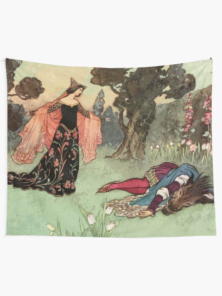 beauty and the beast tapestry