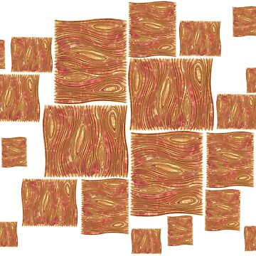 Artwork thumbnail, Minimalist Molten Gold Blocks by BlazeraptorGirl