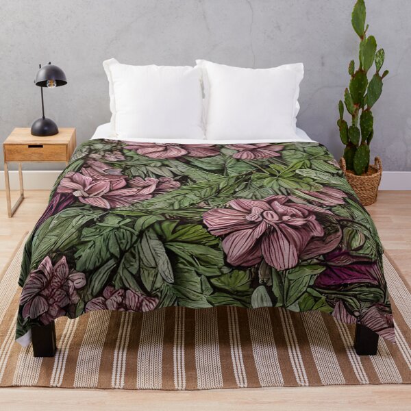 Item preview, Burgundy Floral designed and sold by Poetic Patterns Studio.
