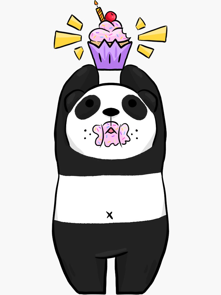 Corona Cumpleaños con tela de Pandas
