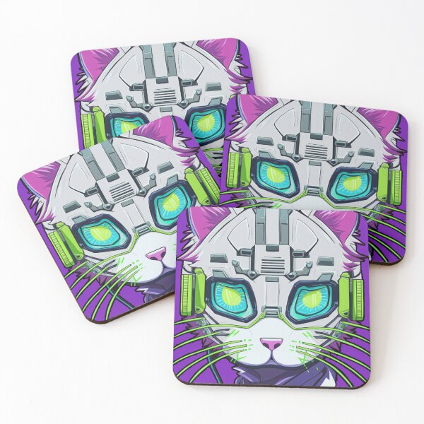 Item preview, Cyberpunk cat - Hacker | "Cybercat Chronicles" collection designed and sold by RESToRAPTOR.