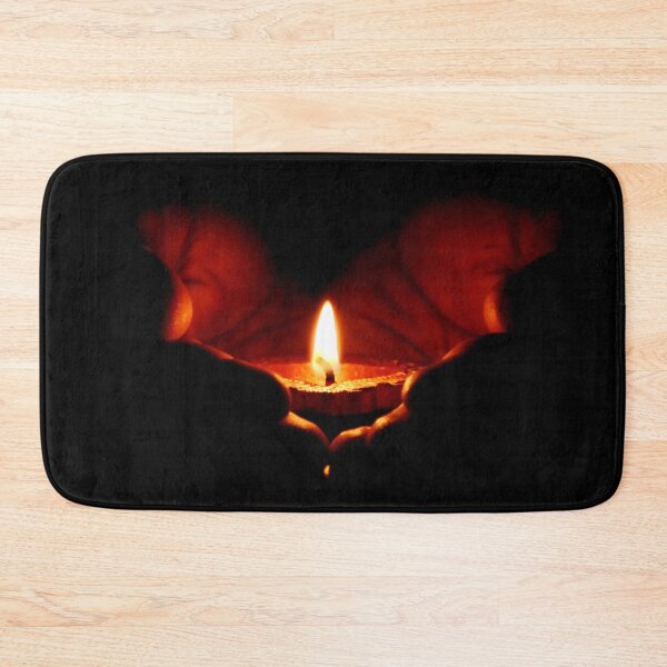 Item preview, SUBLIME #47 - Hands Cradling Beautiful Glowing Candle designed and sold by DEL-Productions.