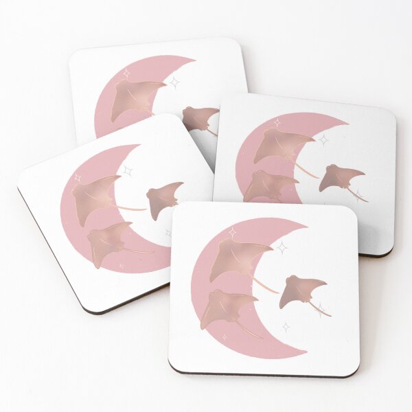 Item preview, Cownose Rays Crescent - Rose designed and sold by bellamousse design co.