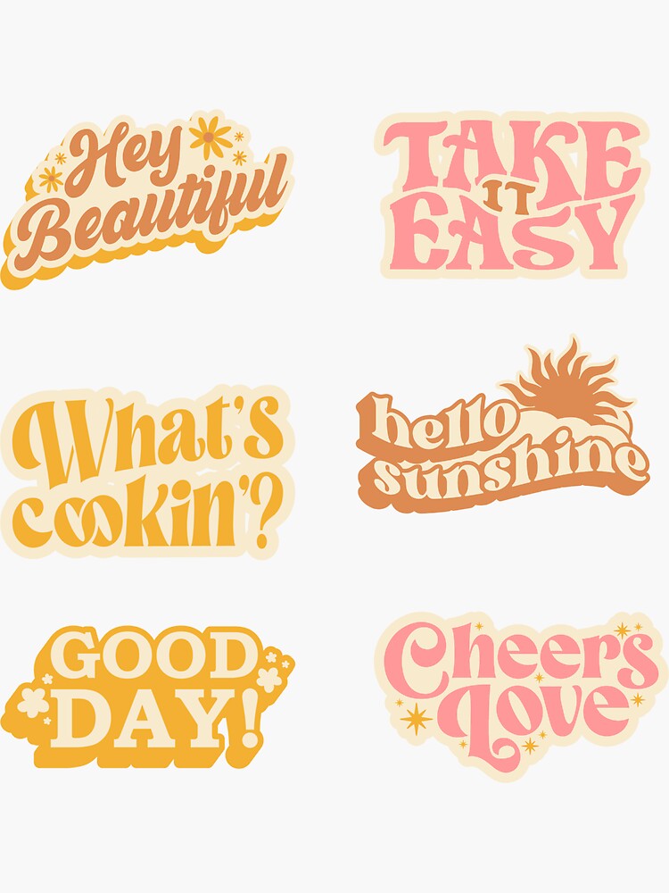 Vintage Sticker Pack - Yesterday Quotation