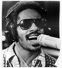 Stevie Wonder (Public Domain Photo) Poster