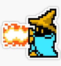 8 Bit Black Mage Sticker