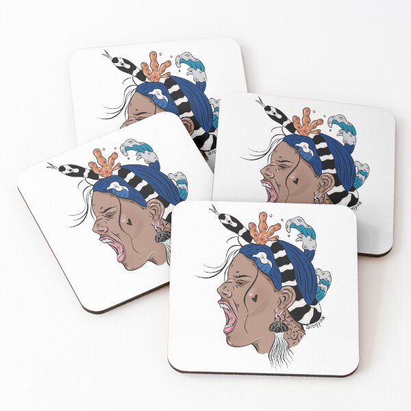 Item preview, Beach please screaming woman with ocean head designed and sold by zteffink.