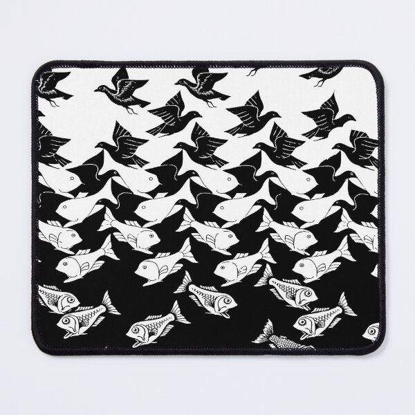 Item preview, Art Deco Fish and Birds Tessellation designed and sold by Izoberu.