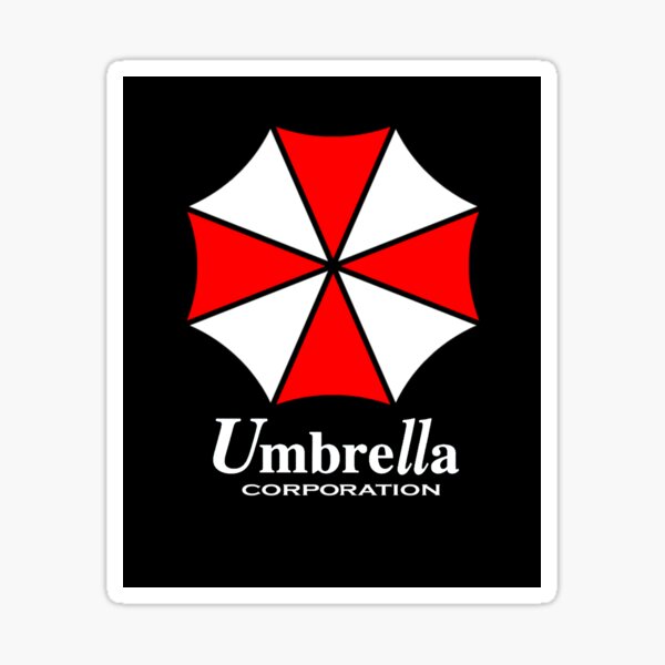 Umbrella Corporation Resident Evil Black Logo Sticker – Popahead