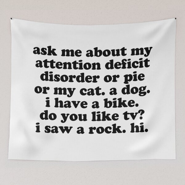 Item preview, Cita de Humor TDAH designed and sold by jomadado.