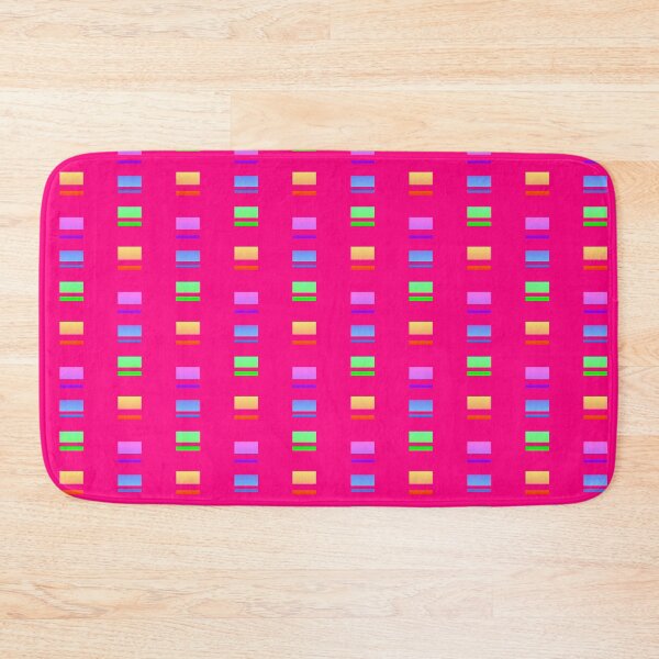 Item preview, Bright pink color combination |  Bright pink abstract geometric pattern designed and sold by lausn.