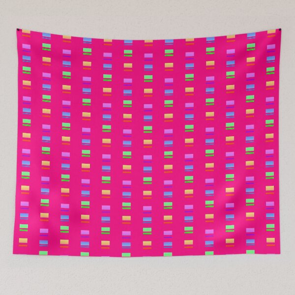 Item preview, Bright pink color combination |  Bright pink abstract geometric pattern designed and sold by lausn.