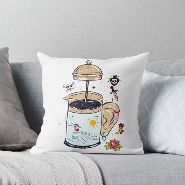 Item preview, Coffee and piercing art illustration tattoo designed and sold by zteffink.