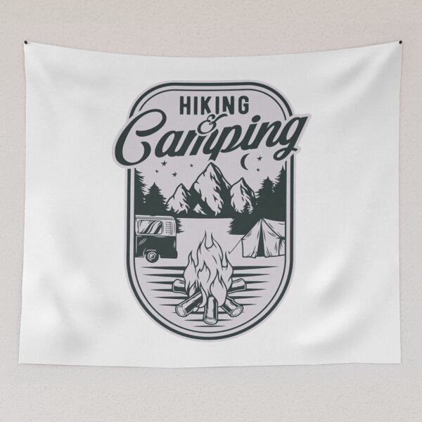 Item preview, HIKING AND CAMPING designed and sold by katiksonrama.