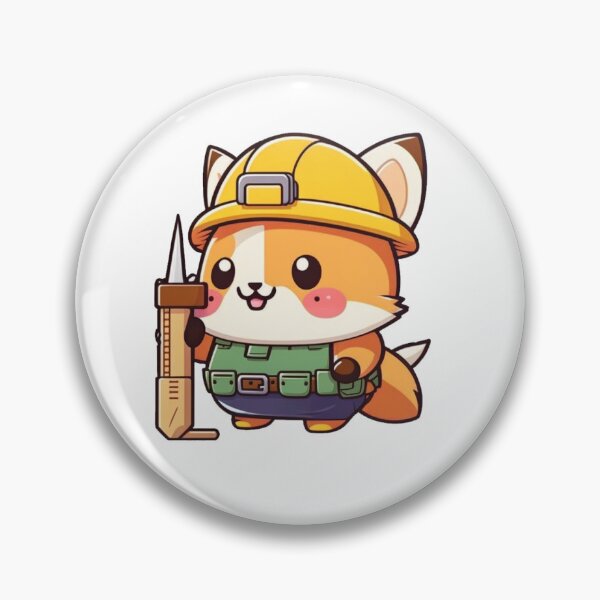 Item preview, Corgi Construction Worker designed and sold by crystalbubbles.
