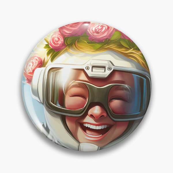 Item preview, Joyous demeanour blooming like roses - Women Astronaut with Rose Head designed and sold by ArtfulDelights.
