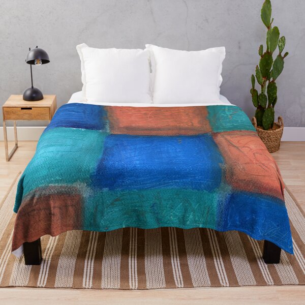 Item preview, Rustic Tiles - abstract art print abstract tiles geometric abstract colorful wall art designed and sold by AdzSpirit.