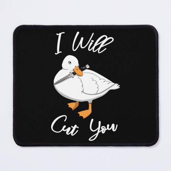 Item preview, I Will Cut You ~ Call Duck With a Switchblade (White Text Version) designed and sold by Neon-Wolf.