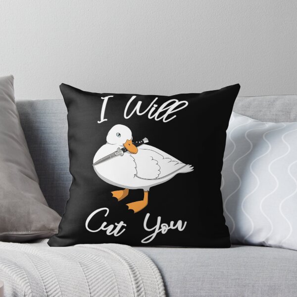 Item preview, I Will Cut You ~ Call Duck With a Switchblade (White Text Version) designed and sold by Neon-Wolf.
