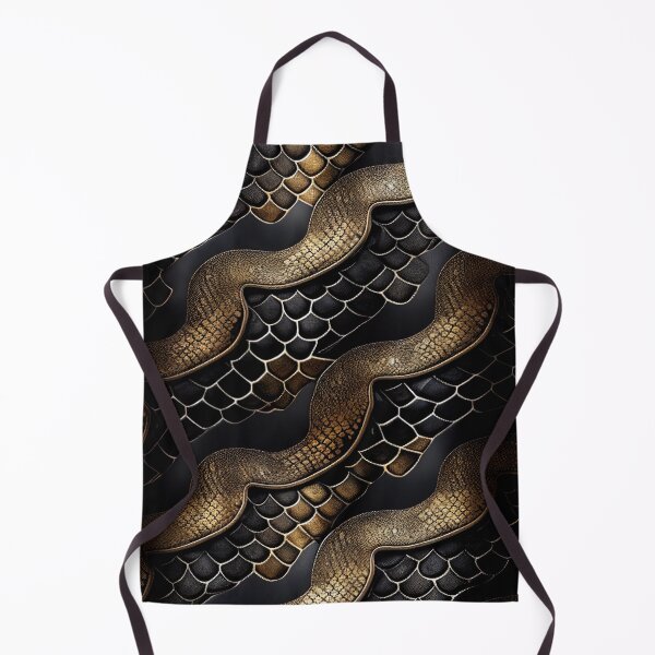 Item preview, Luxury Snake skin Pattern Black and Gold designed and sold by ArtfulDelights.