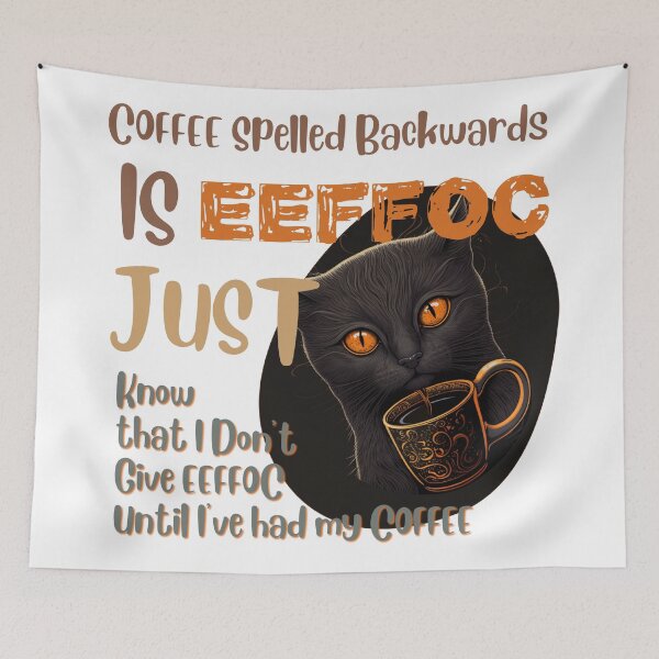 Item preview, Coffee Spelled Backwards designed and sold by Cute-Jory-Store.