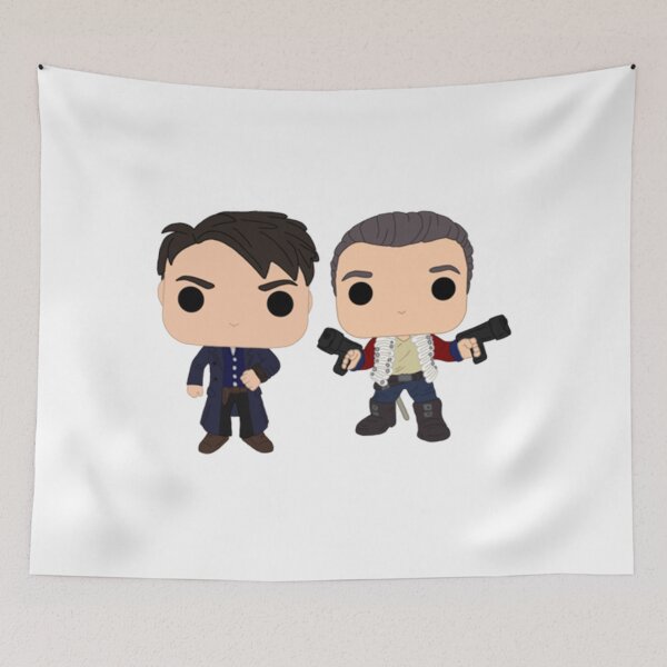 Item preview, Torchwood funko pop graphic Captain Jack and Captain John   designed and sold by OldCityCherry.